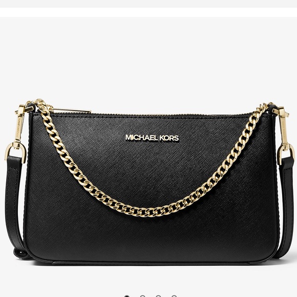 Michael Kors Jet Set Medium Saffiano Leather Crossbody Bag NWT - Picture 2 of 6